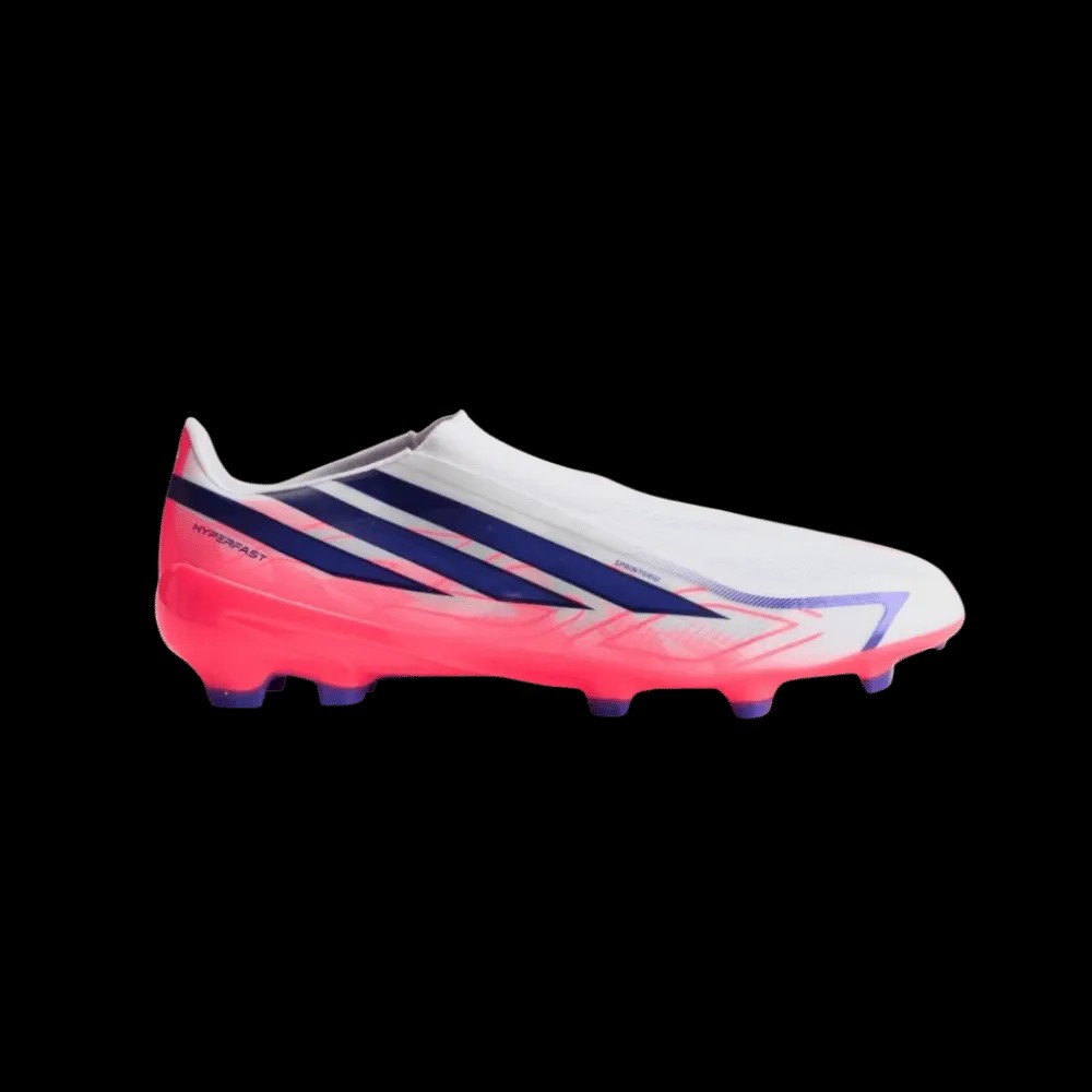 Adidas F50 Hyperfast League Laceless Firm Ground Soccer Cleats Cloud White - HypeFly India View 1