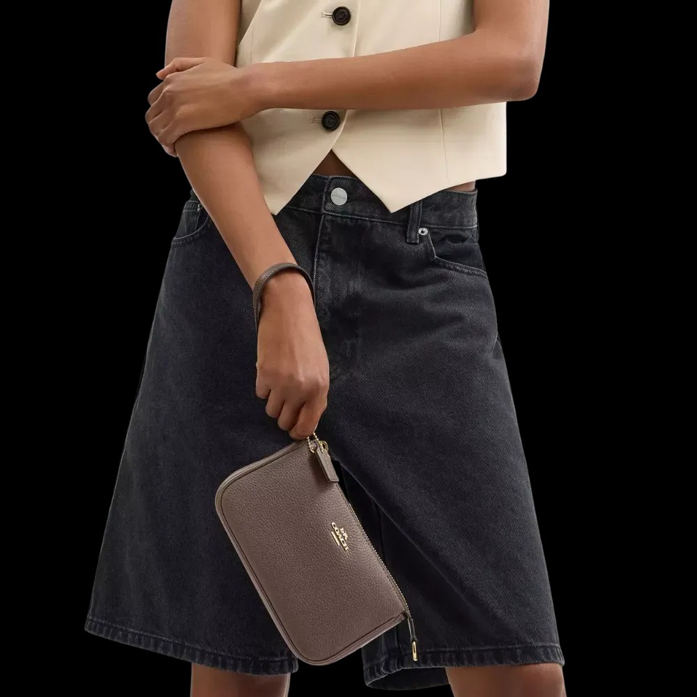 Coach Nolita 19 Pebbled Leather Dark Stone - HypeFly India View 4