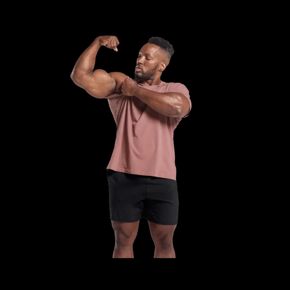 Gymshark Power T-Shirt Oversized Fit Brick Brown - HypeFly India View 3