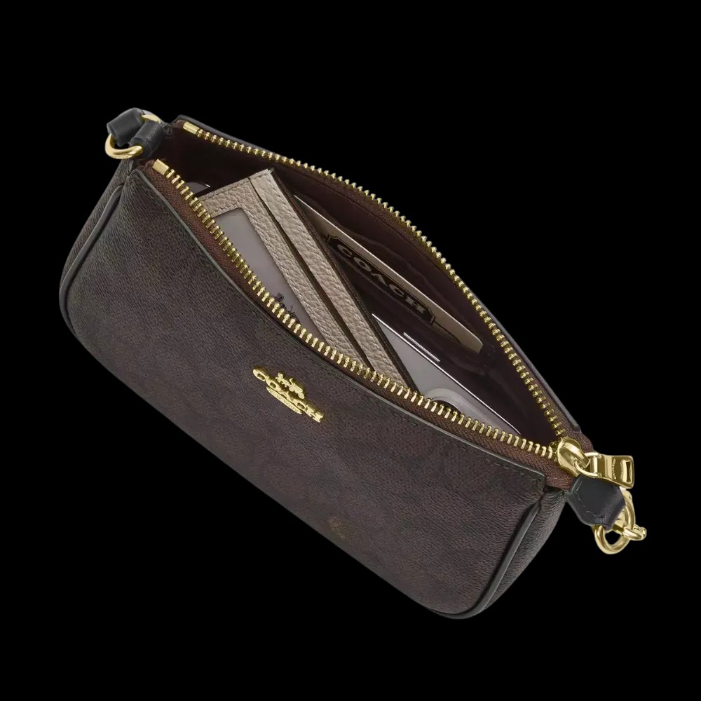 Coach Nolita 19 Pebbled Leather Dark Stone - HypeFly India View 3