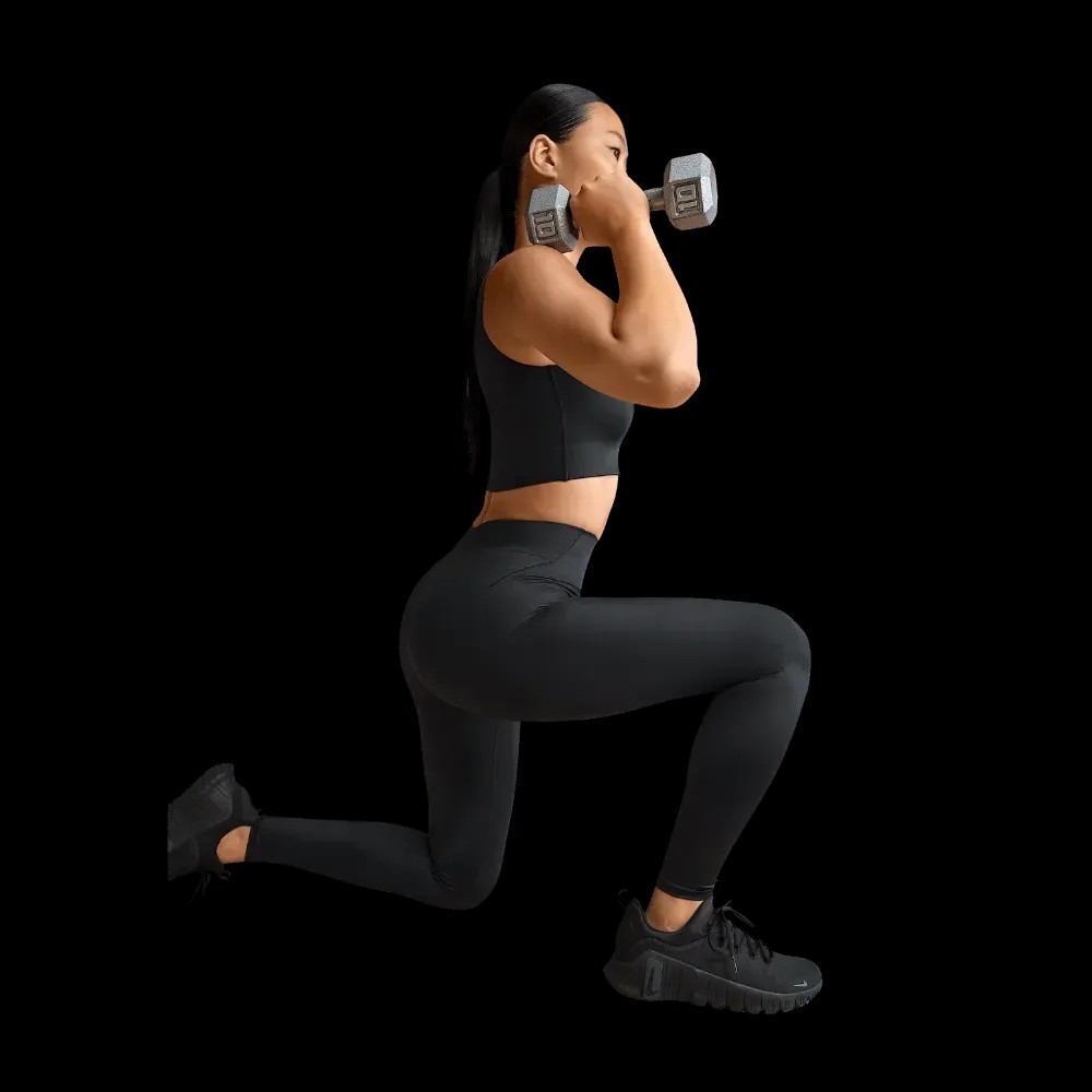 Nike x Skims Shine Women's High-Waisted Bonded 26" Leggings Obsidian - HypeFly India View 4