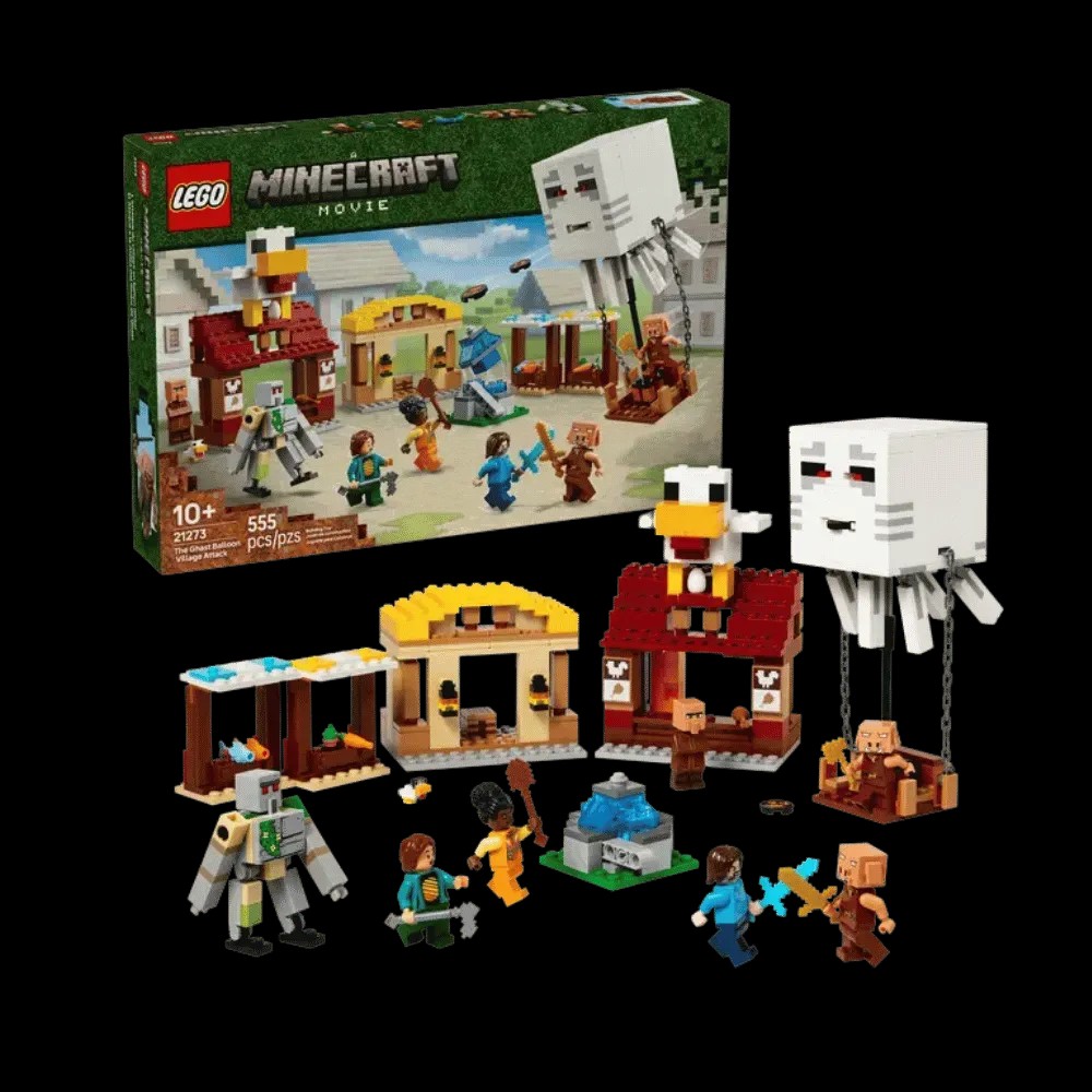 Lego Minecraft The Ghast Balloon Village Attack - HypeFly India View 1