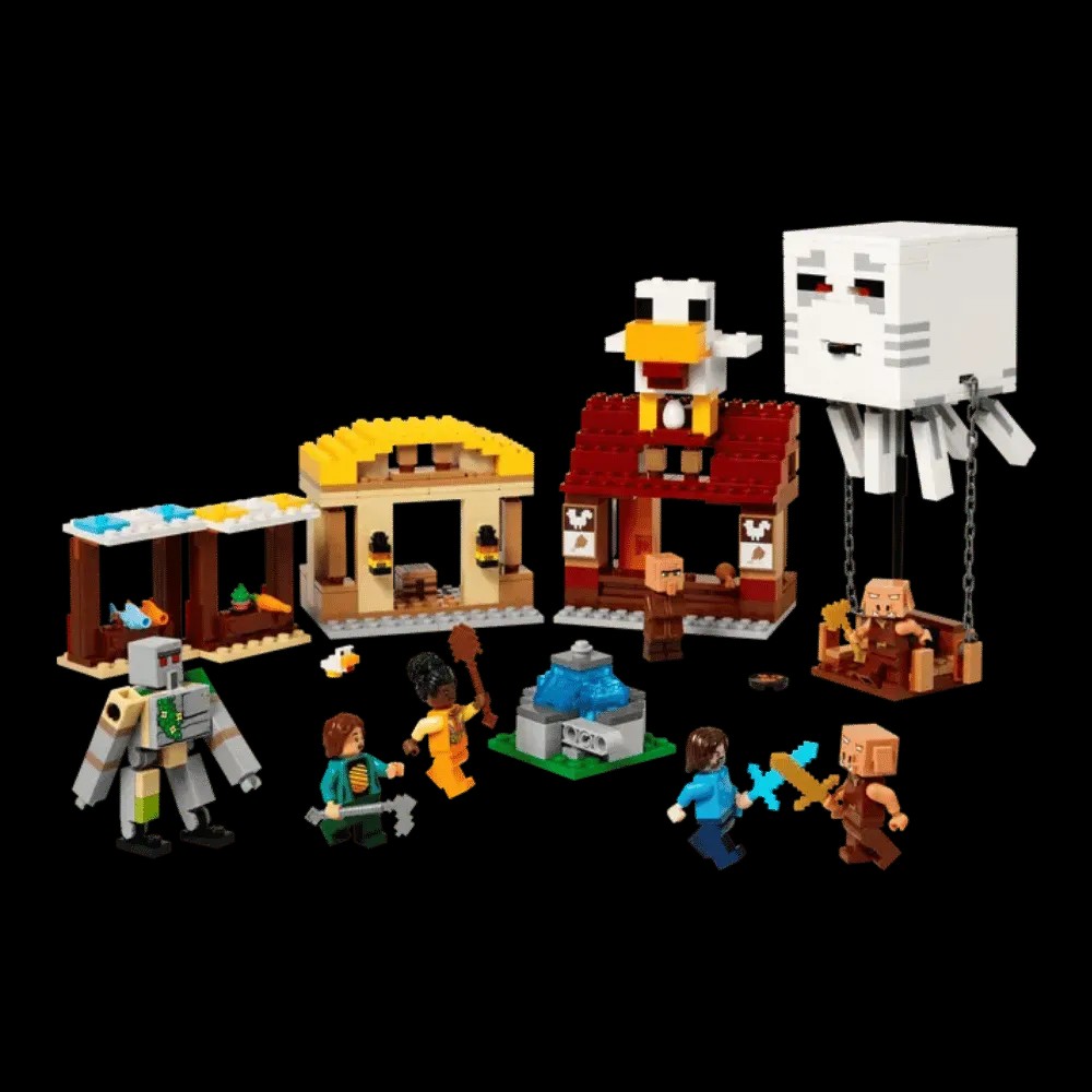 Lego Minecraft The Ghast Balloon Village Attack - HypeFly India View 3
