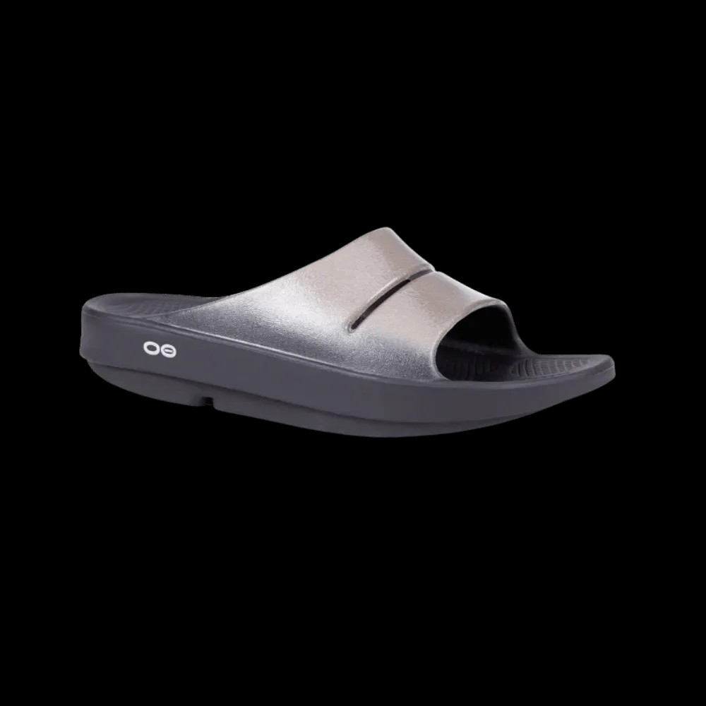 Oofos OOahh Luxe Slide Sandal - Latte - HypeFly India View 3
