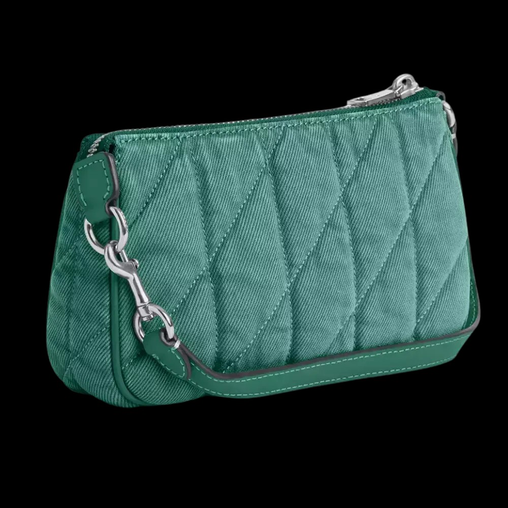 Coach Nolita 19 Quilted Denim Green - HypeFly India View 4