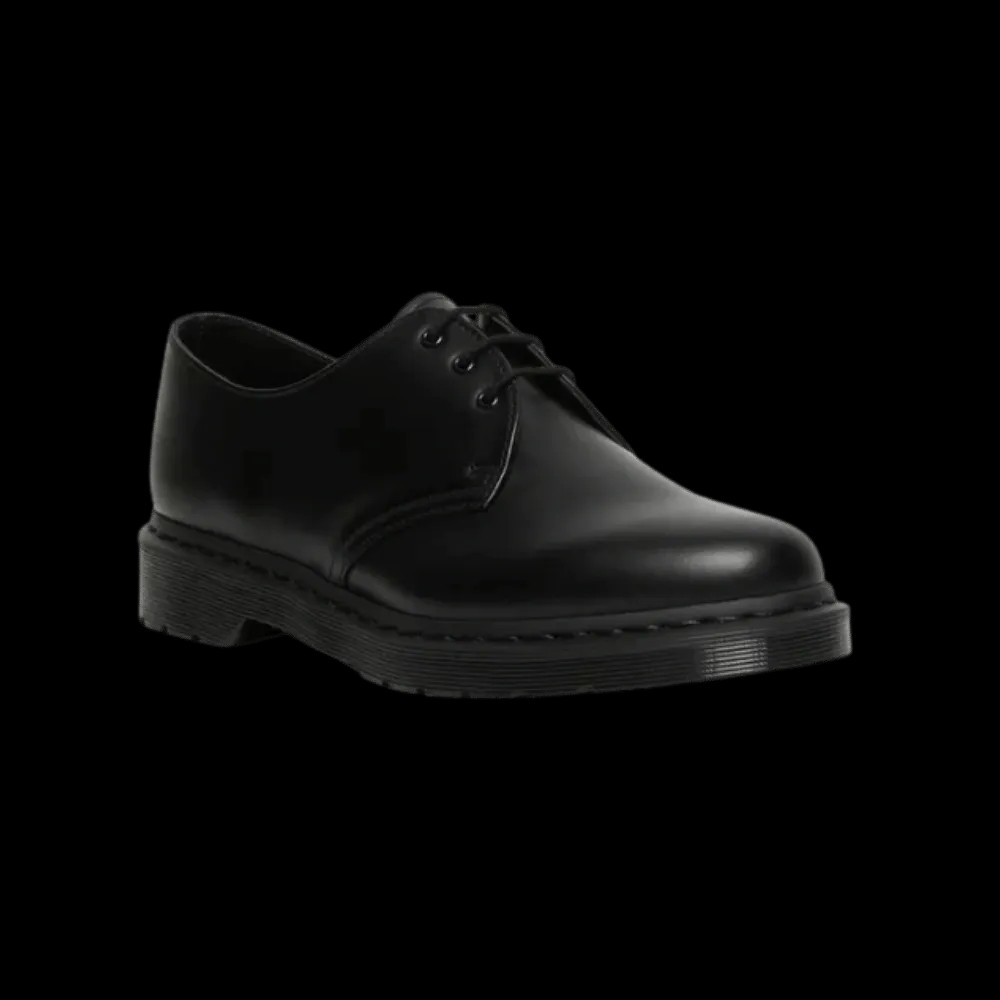 Dr Martens 1461 Mono Smooth Leather Oxford Shoes BlacK - HypeFly India View 2