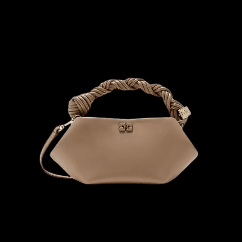 Ganni Mini Bou Bag in Brown - HypeFly India View 1