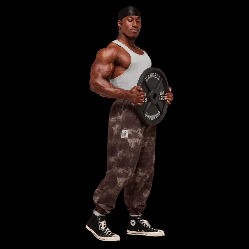 Gymshark Pumper Pants Soul Taupe - HypeFly India View 4