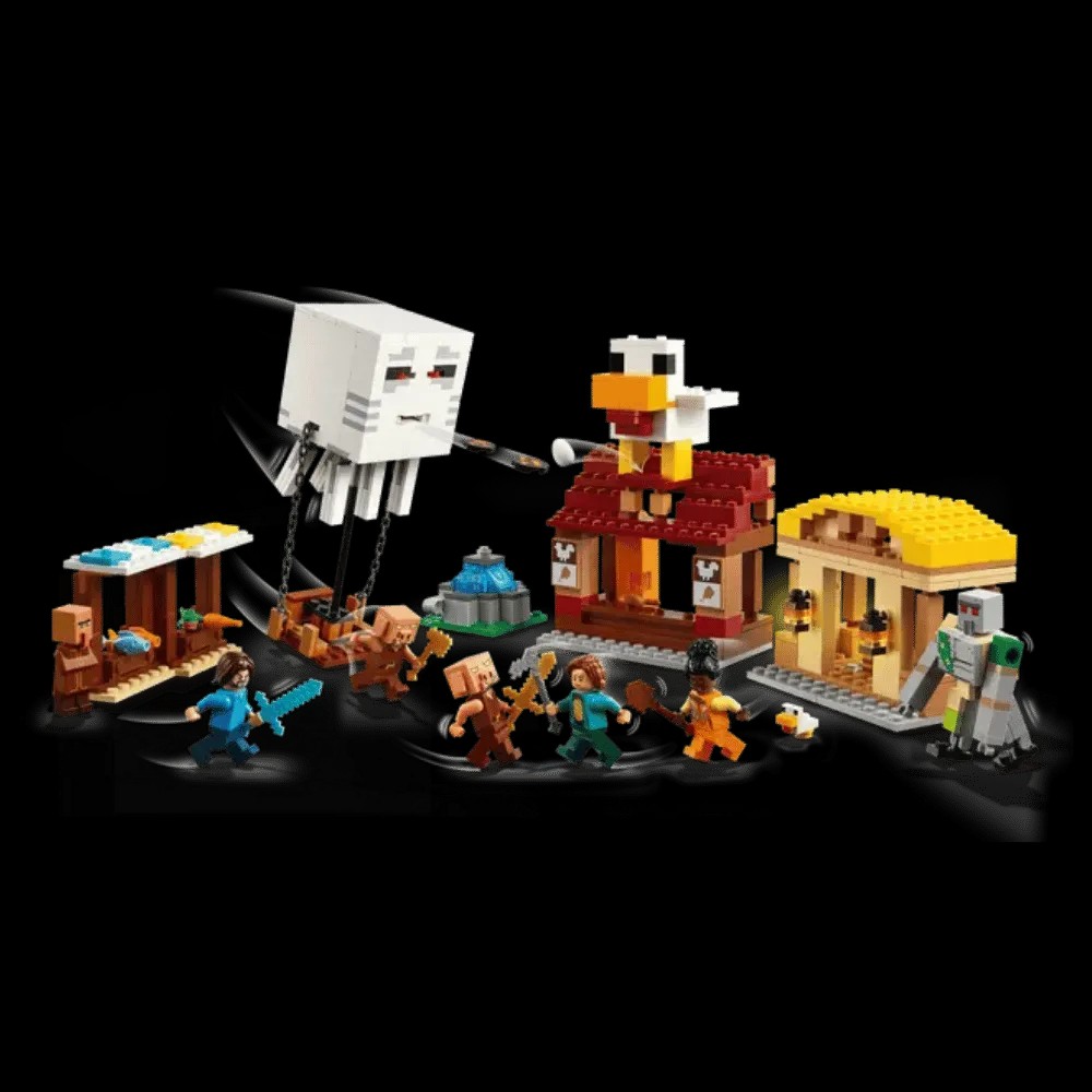 Lego Minecraft The Ghast Balloon Village Attack - HypeFly India View 4