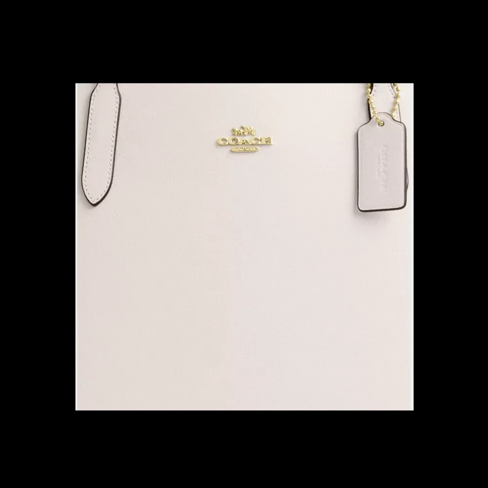 Coach City Tote Bag Pebbled Leather Chalk - HypeFly India View 3