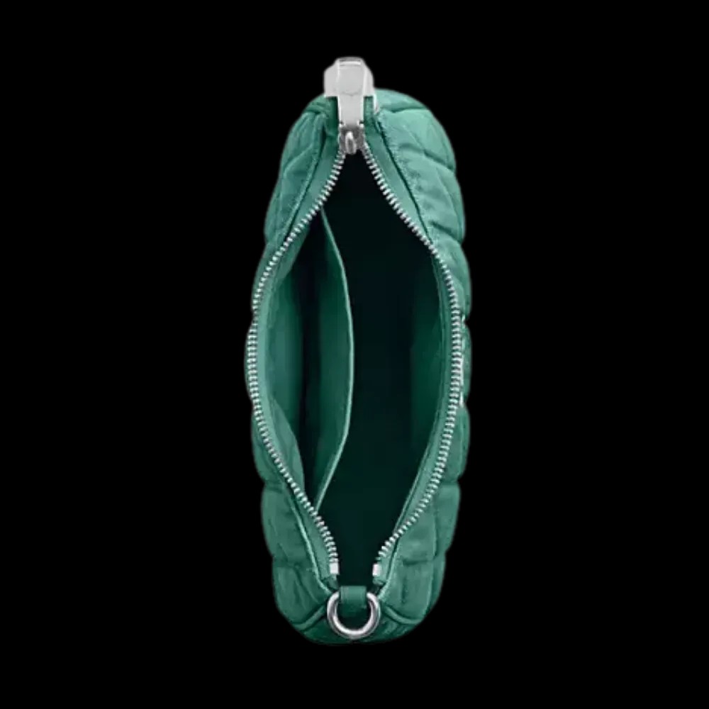 Coach Teri Shoulder Bag Quilted Denim Green - HypeFly India View 3