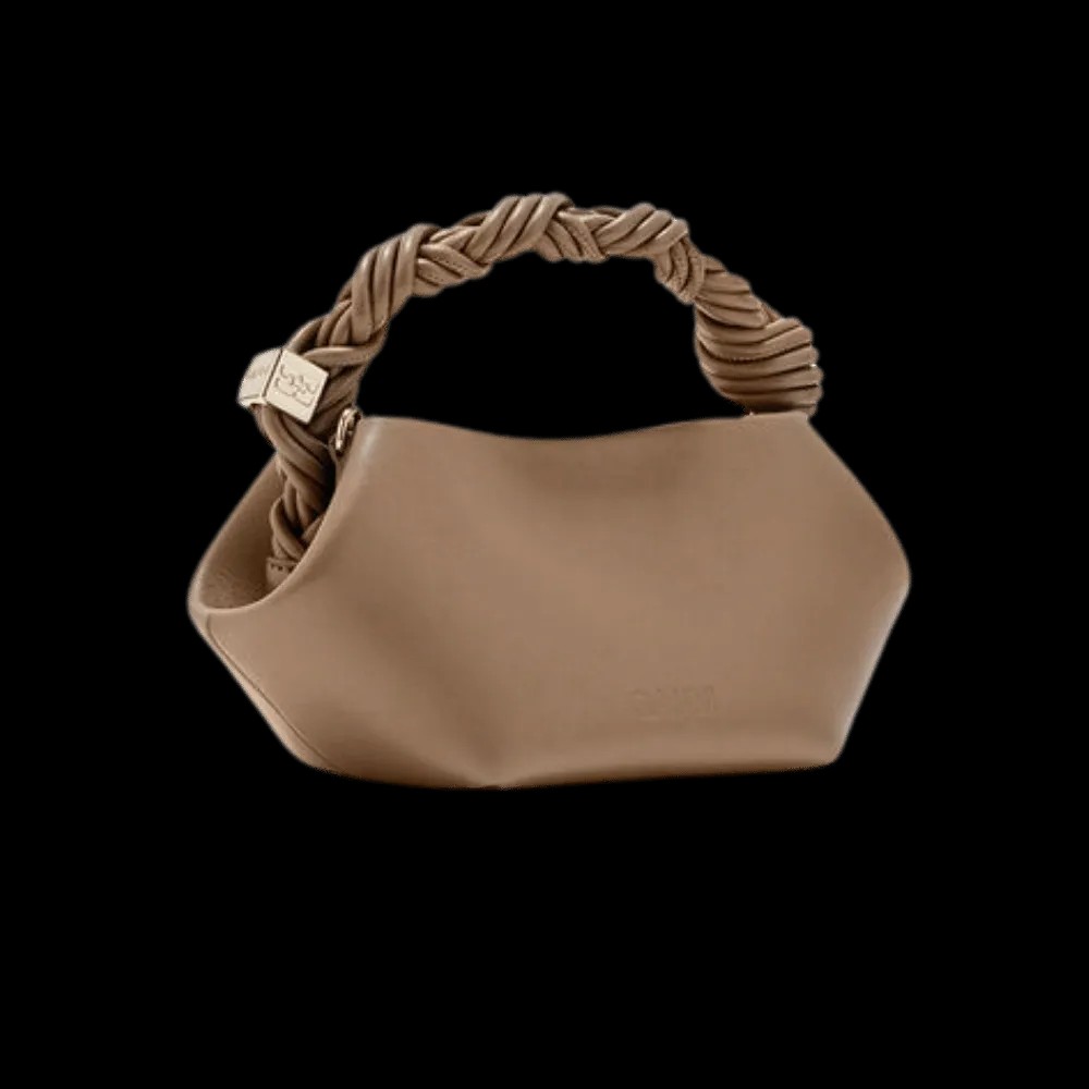 Ganni Mini Bou Bag in Brown - HypeFly India View 2