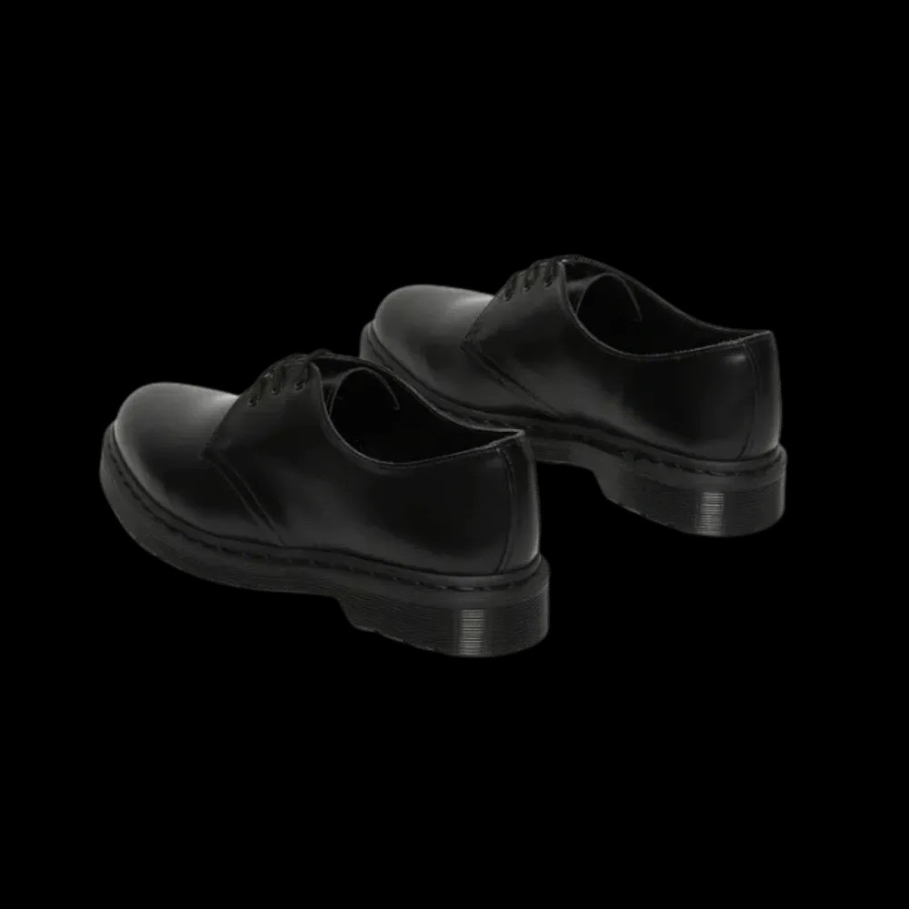 Dr Martens 1461 Mono Smooth Leather Oxford Shoes BlacK - HypeFly India View 3