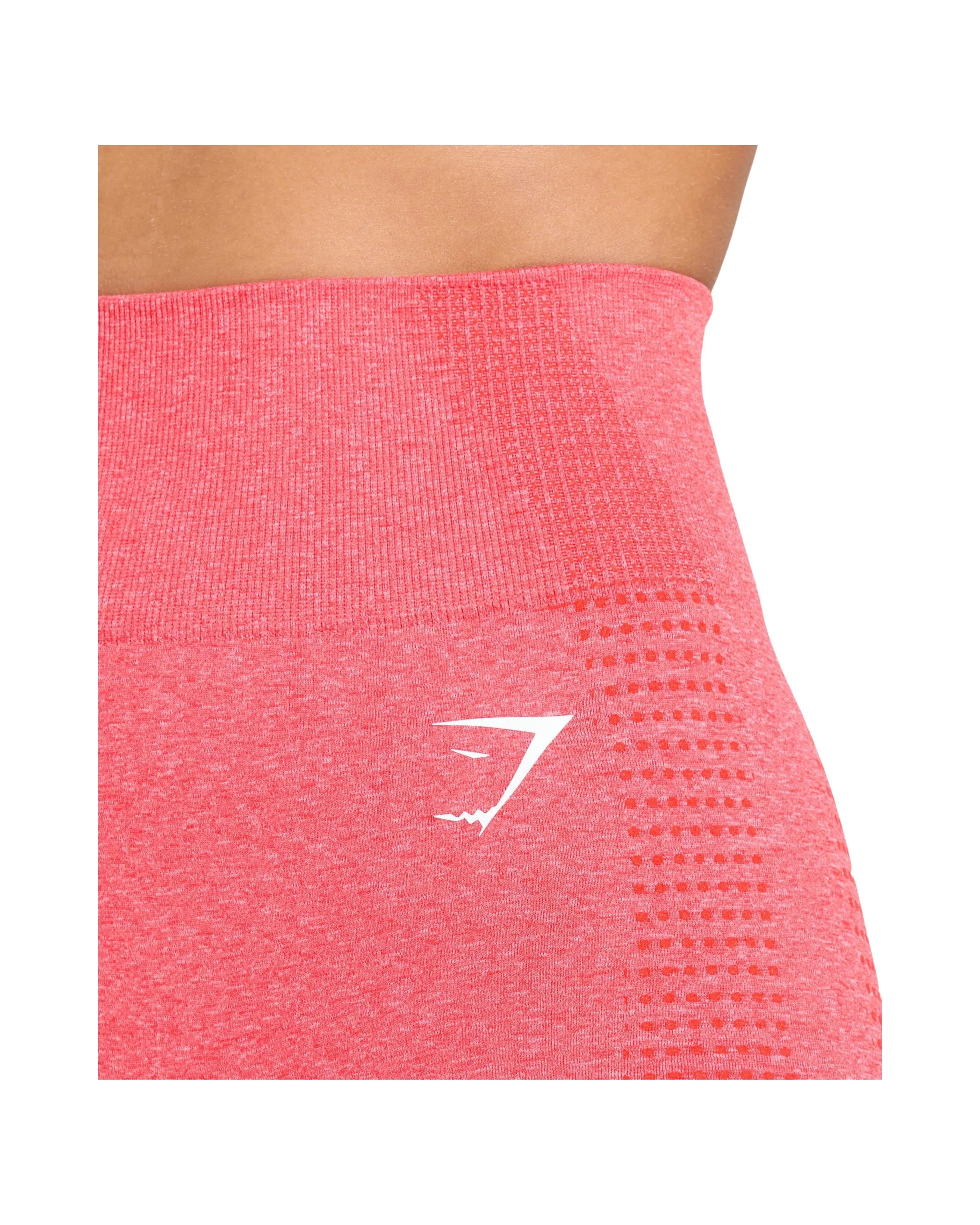 Gymshark Vital Leggings Coral Red Marl - HypeFly India View 5