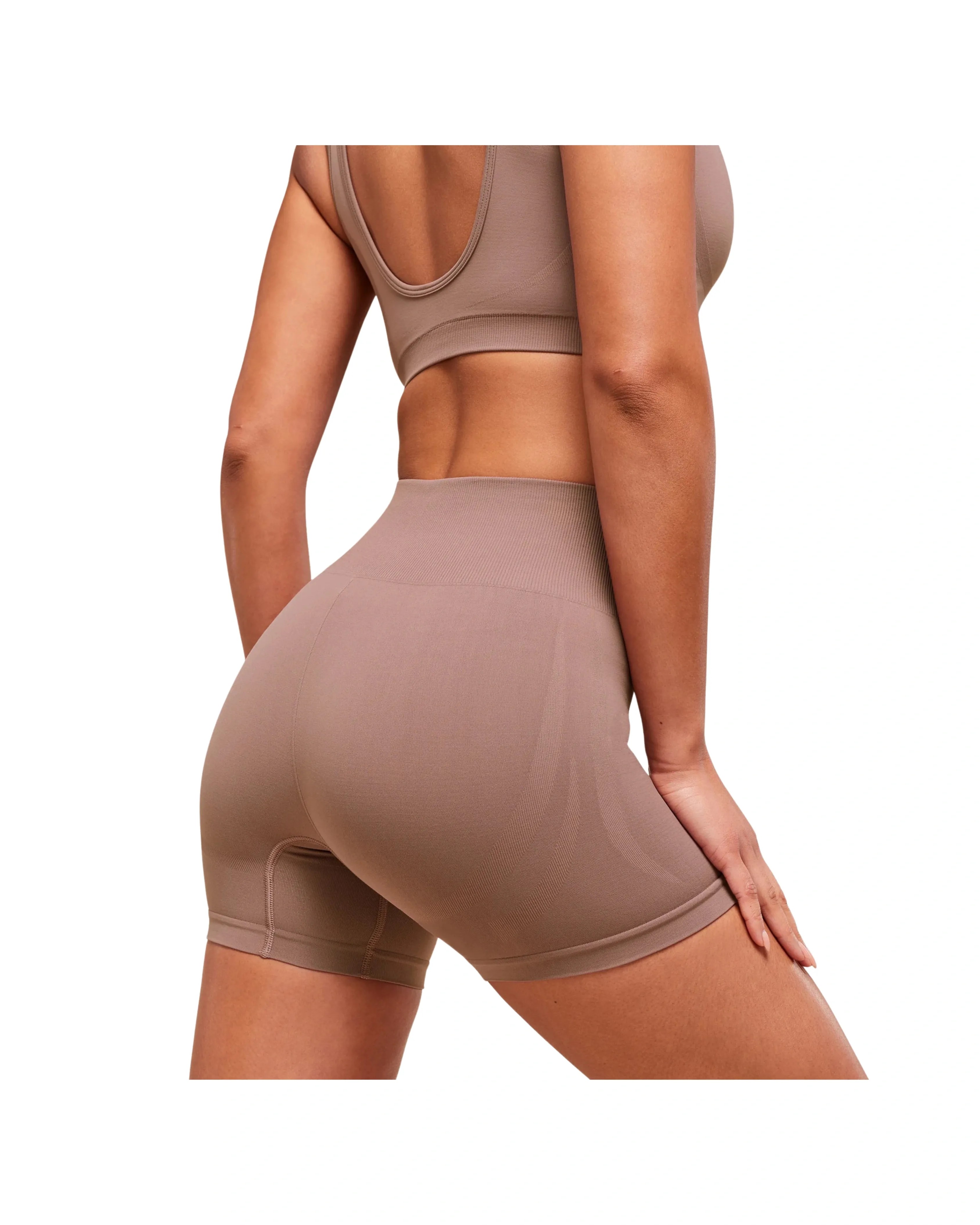 Gymshark Everyday Seamless Shorts Chestnut Pink - HypeFly India View 5