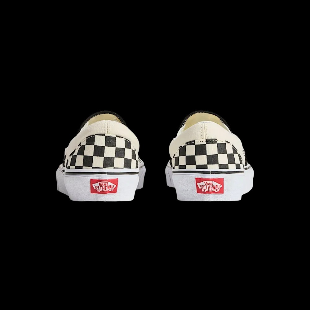 Vans Classic Slip-On Checkerboard Shoe Off White - HypeFly India View 3