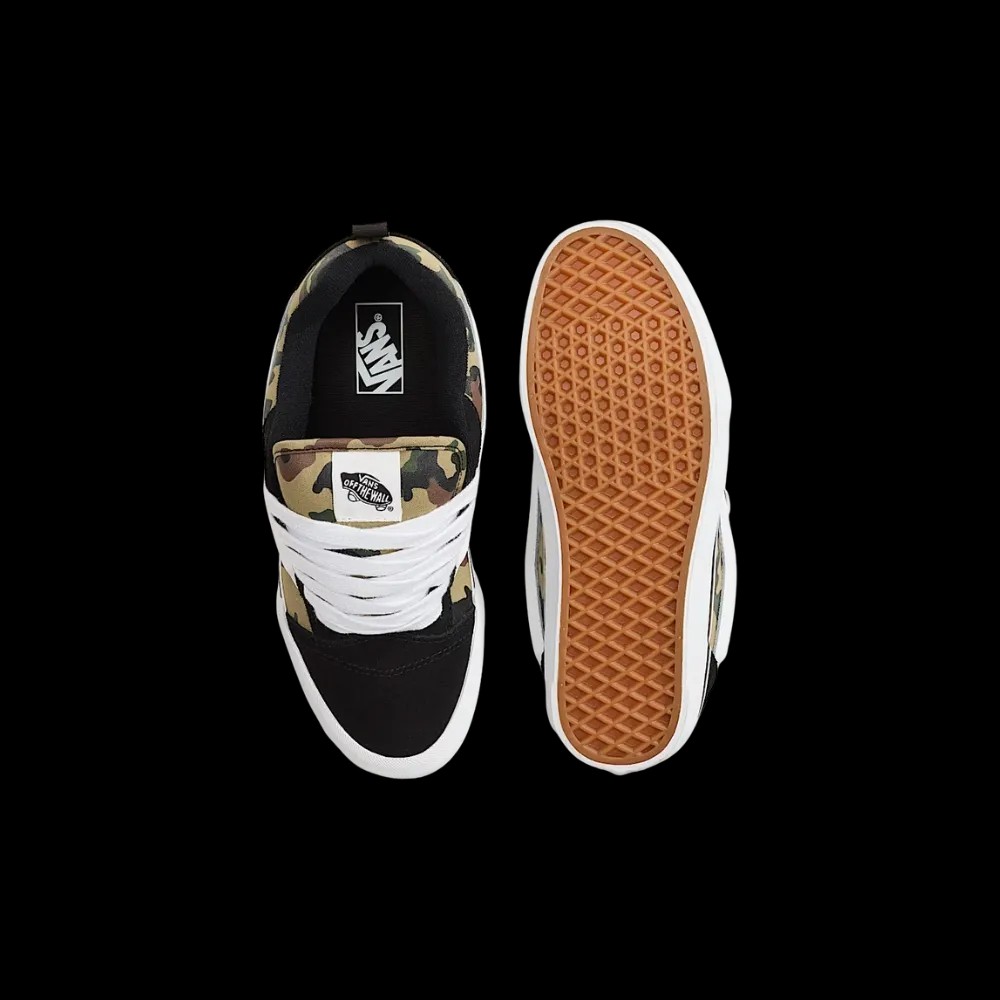 Vans Knu Skool Shoe Black And Green - HypeFly India View 4