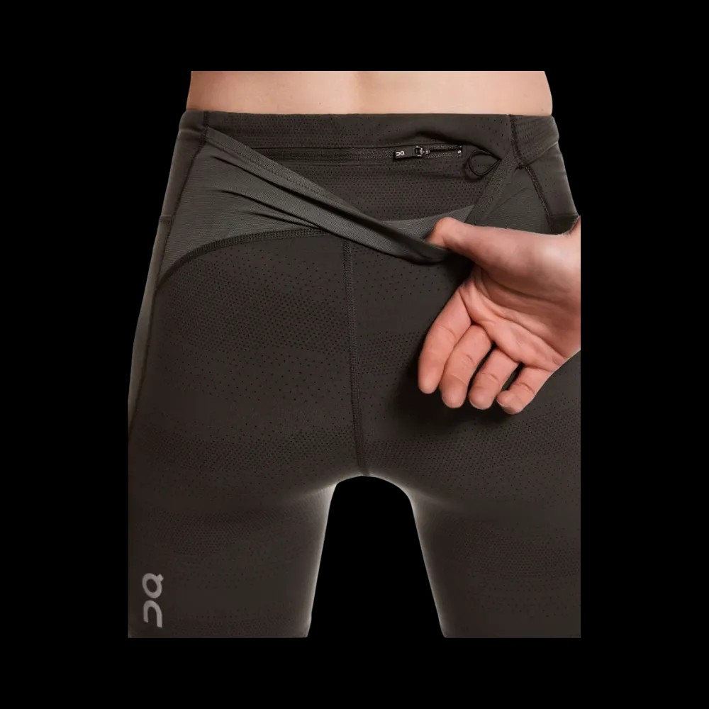 On Short Tights Erewhon Espresso | Black - HypeFly India View 6