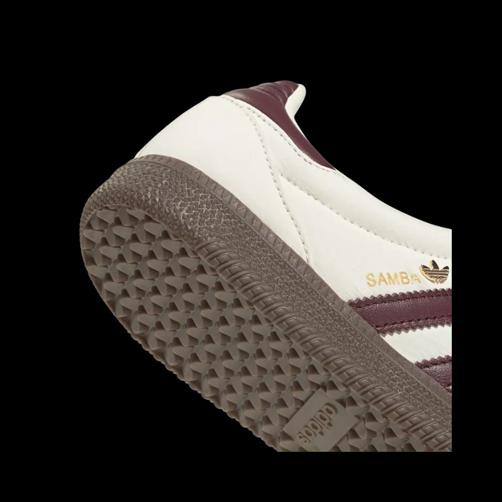 Adidas Samba Long Tongue 'Cream White Maroon Gold Metallic' - HypeFly India View 5