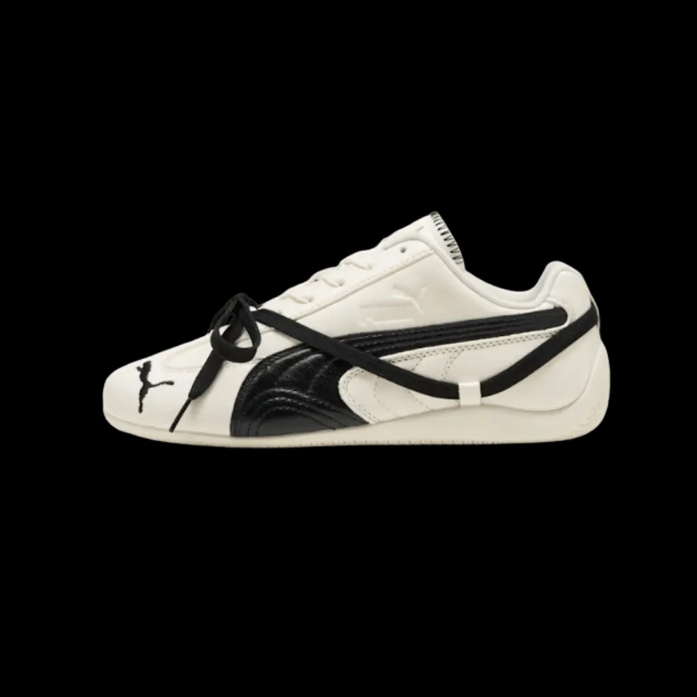 PUMA x ROSÉ Speedcat Sneakers Warm White-PUMA Black - HypeFly India View 3