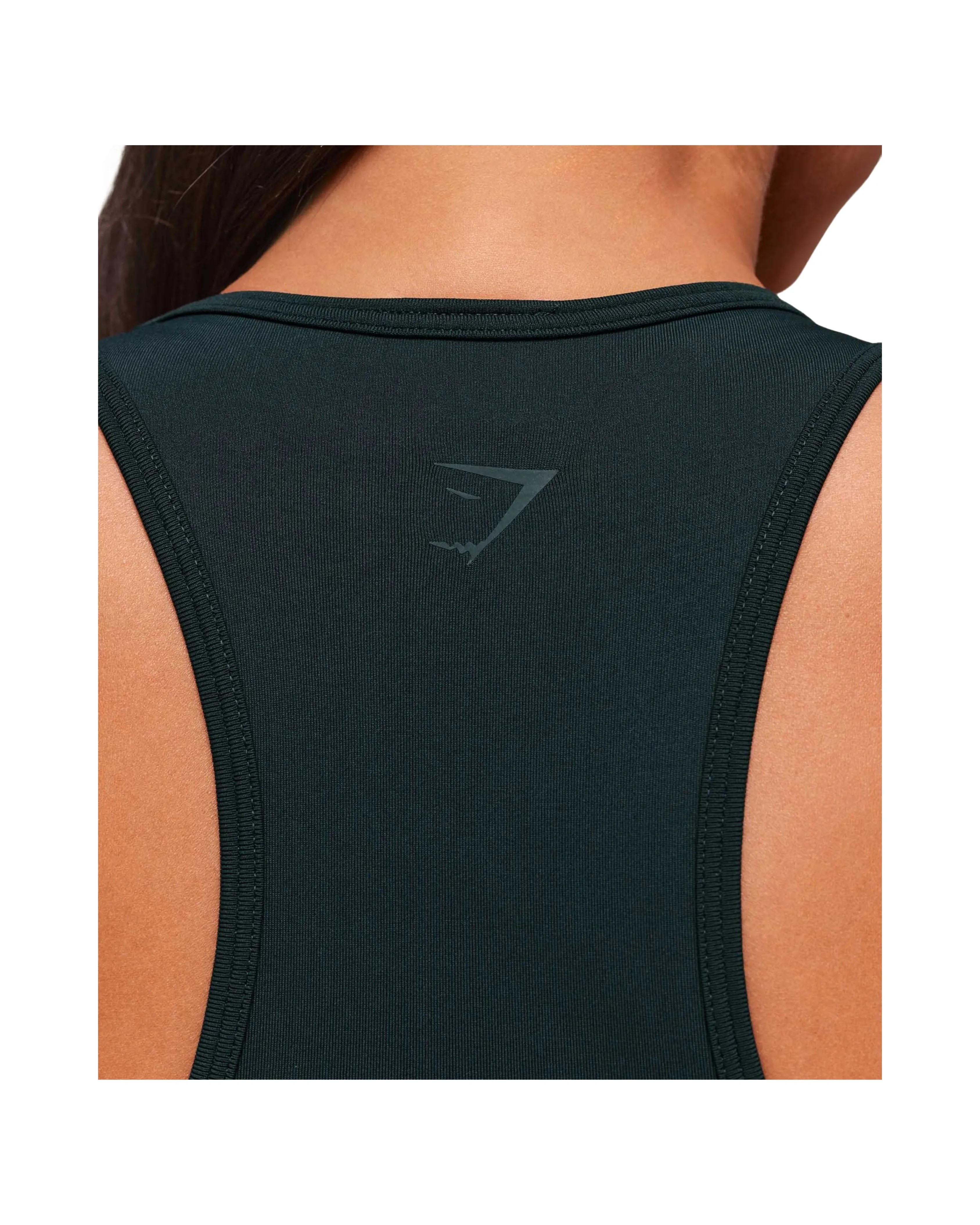 Gymshark Everyday Seamless Graphic Crop Tank Darkest Teal - HypeFly India View 5