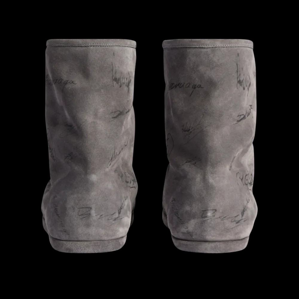Balenciaga Alaska Soft Bootie In Grey - HypeFly India View 2