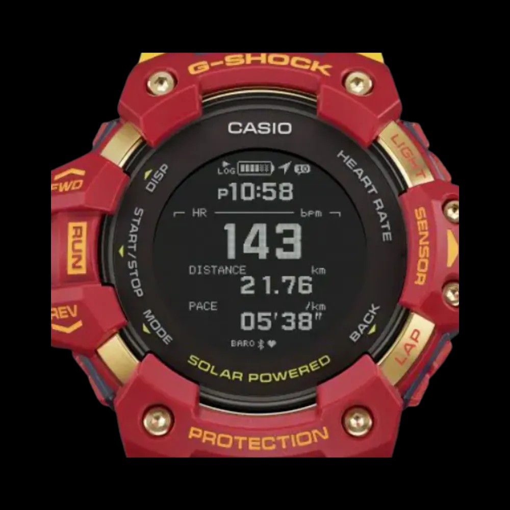 G-Shock Uni GBD100BAR-4 Barcelona Matchday Watch 'Red' - HypeFly India View 10