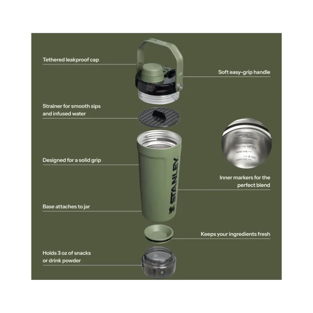 Stanley The Activate Shaker Bottle Dried Pine - HypeFly India View 5