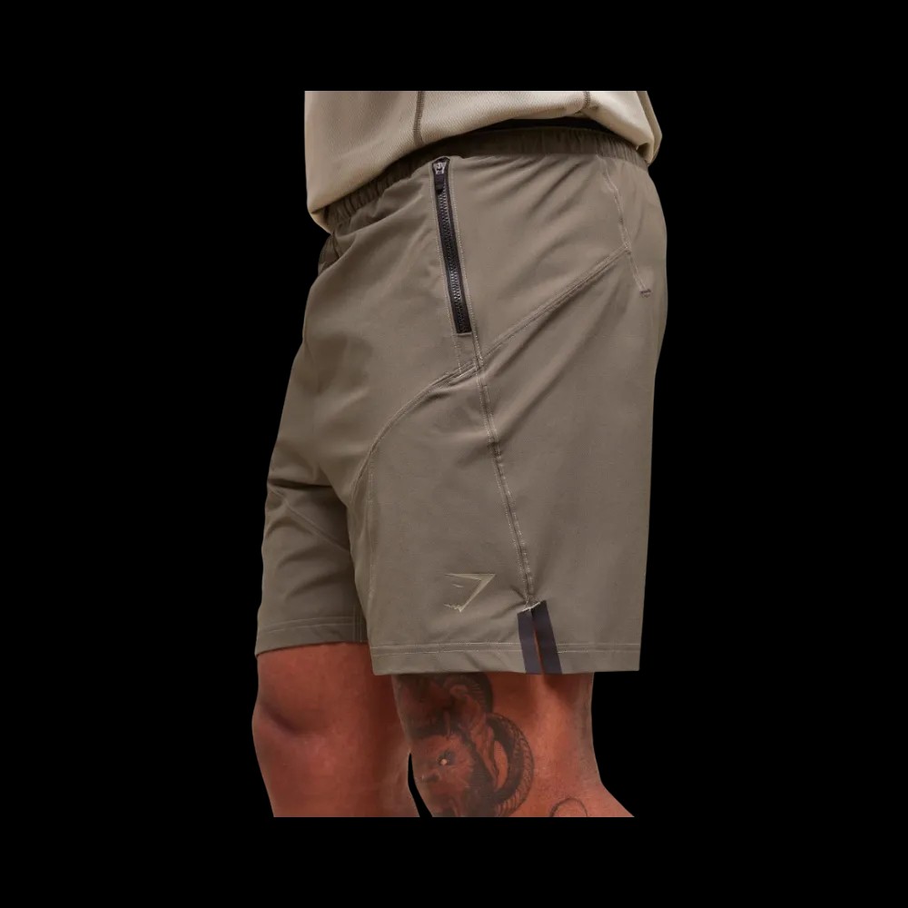 GymShark Tactical 6" Camo Brown - HypeFly India View 2