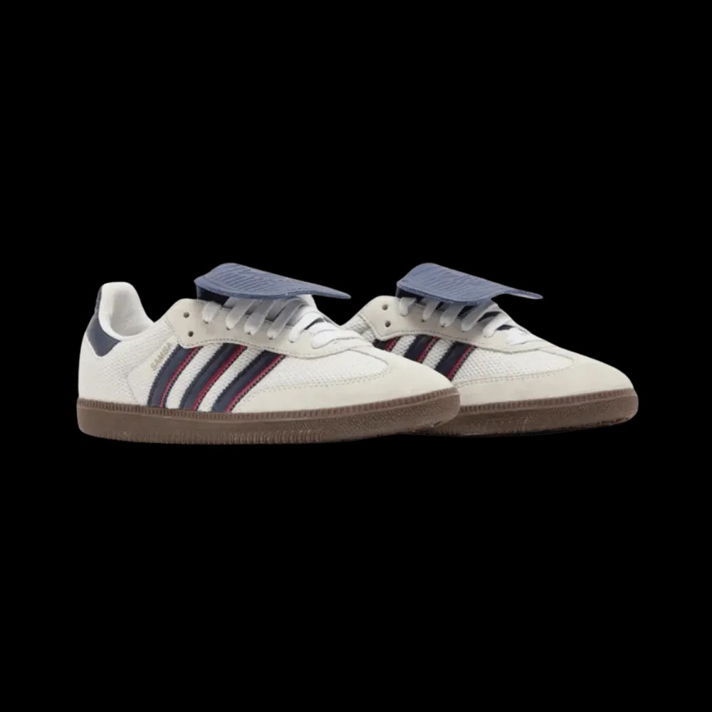 Samba LT 'Crystal White Dark Blue' - HypeFly India View 3