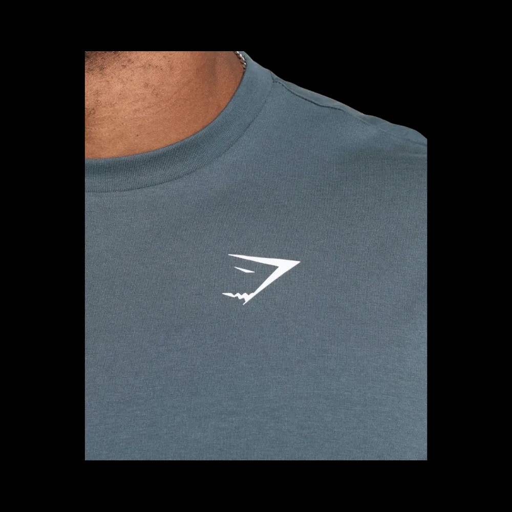 Gymshark Essential Oversized T-Shirt Titanium Blue - HypeFly India View 5