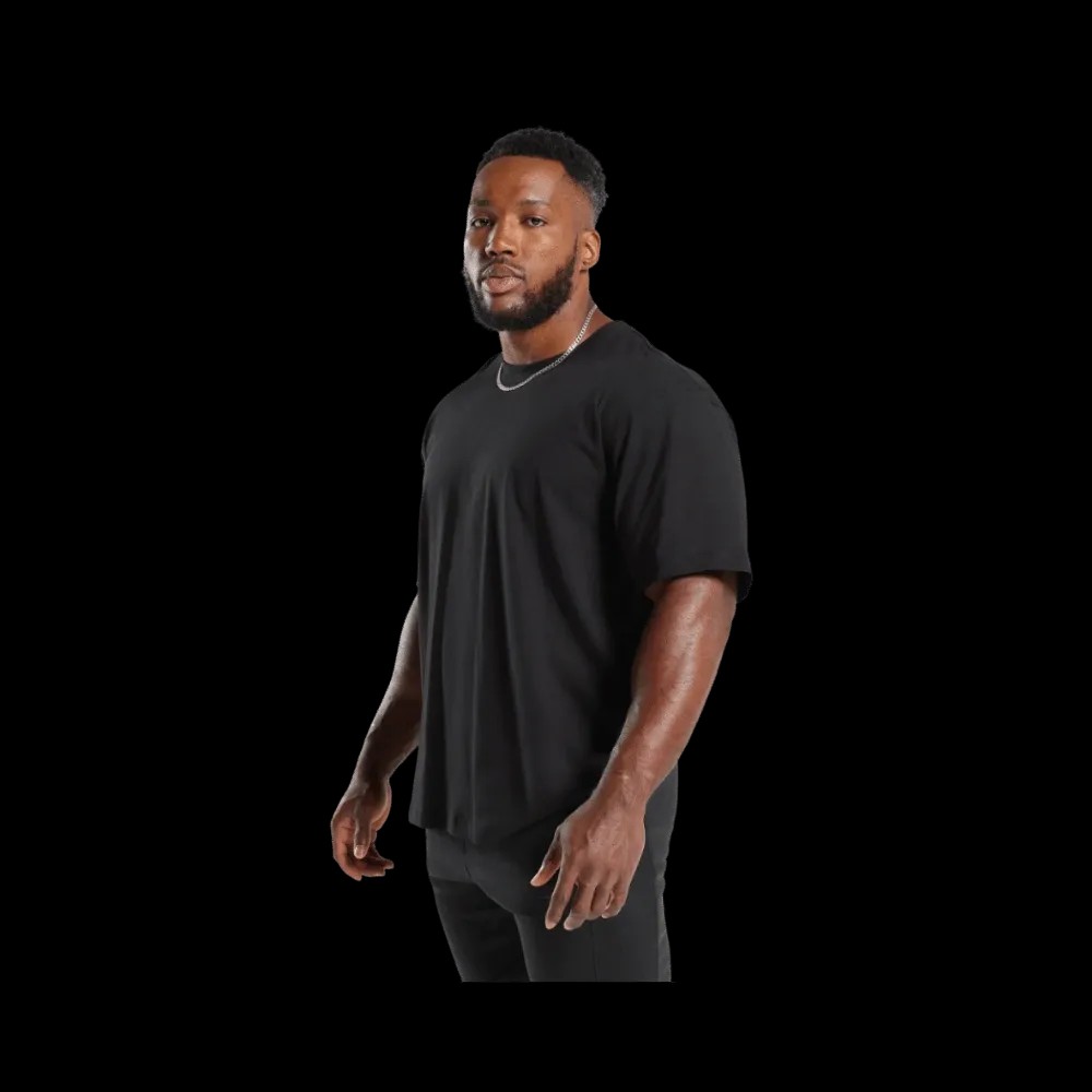 Gymshark Power T-Shirt Oversized Fit Black - HypeFly India View 3