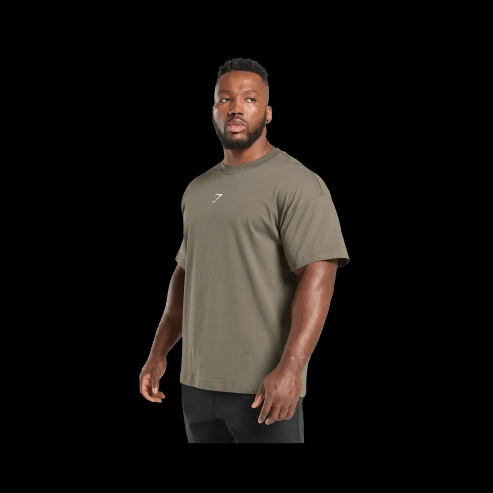 Gymshark Training Dept. T-Shirt Oversized Fit Camo Brown - HypeFly India View 2