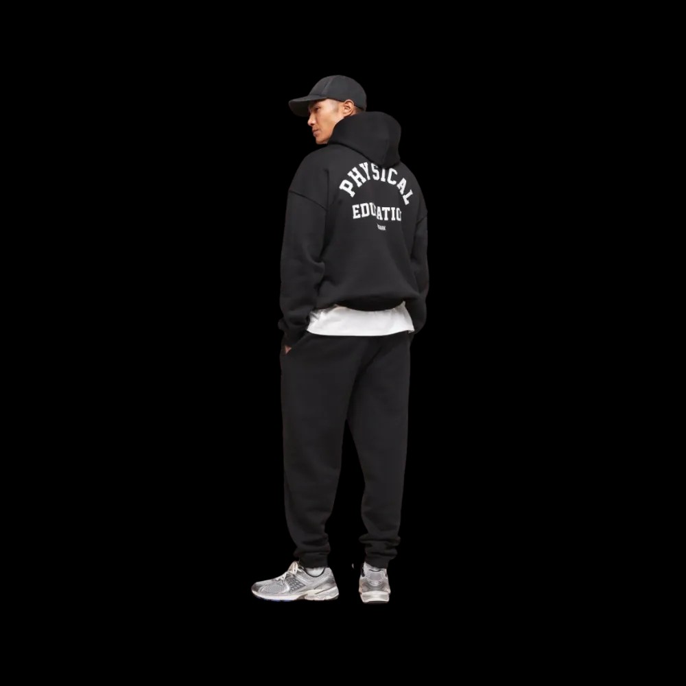 Gymshark Phys Ed Hoodie Oversized Fit Black - HypeFly India View 2