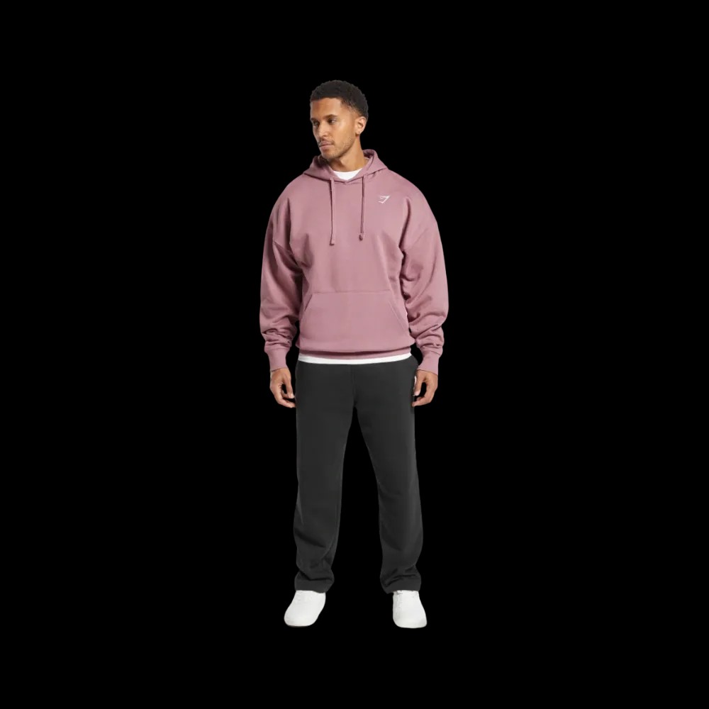 Gymshark Crest Oversized Hoodie Calm Pink - HypeFly India View 3