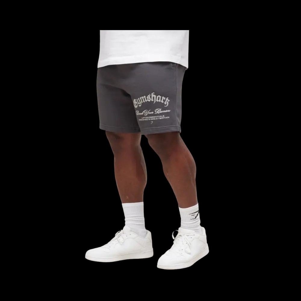 Gymshark Break Your Barriers Shorts Oversized Onyx Grey - HypeFly India View 3