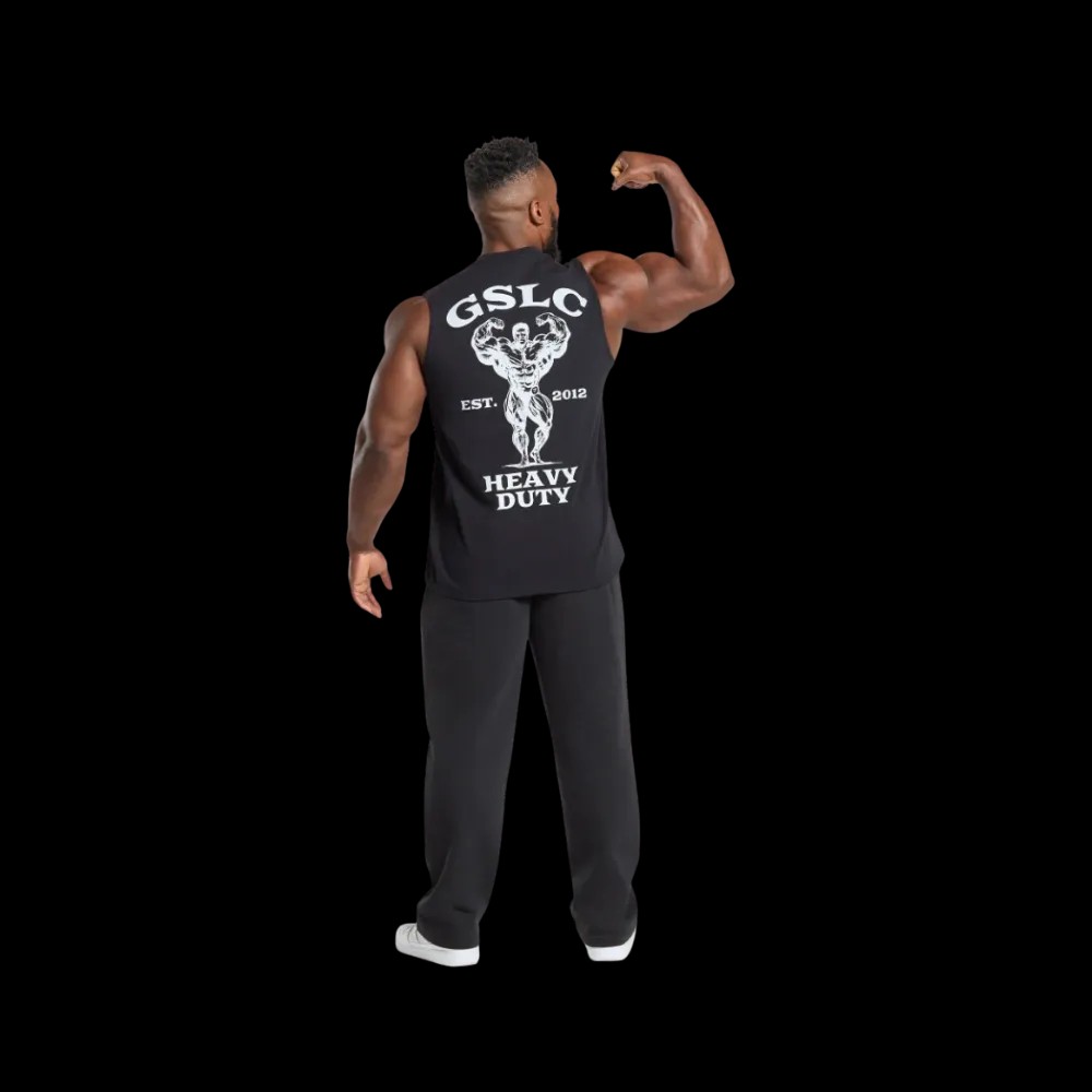 Gymshark Heavy Duty Tank Oversized Fit Black - HypeFly India View 3