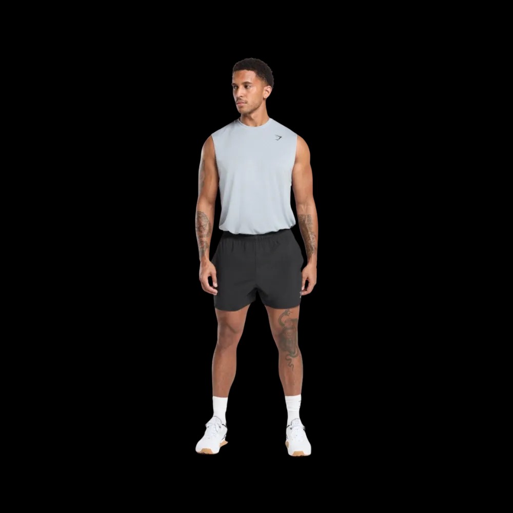 Gymshark Oversized Performance Tank Metal Purple - HypeFly India View 2