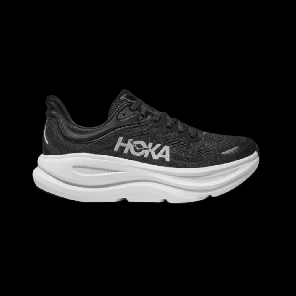 Hoka Bondi 9 Black And White - HypeFly India View 1