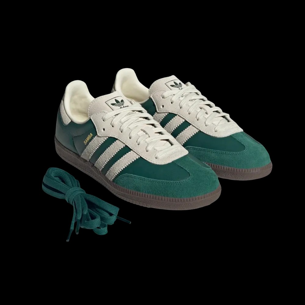 Adidas Samba OG Collegiate Green Cream White - HypeFly India View 2