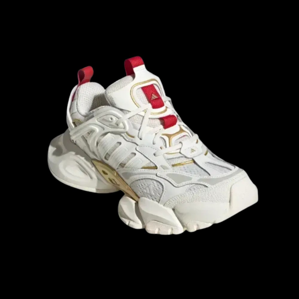 Adidas XLG Runner Deluxe Off White Gold Metallic Red - HypeFly India View 4