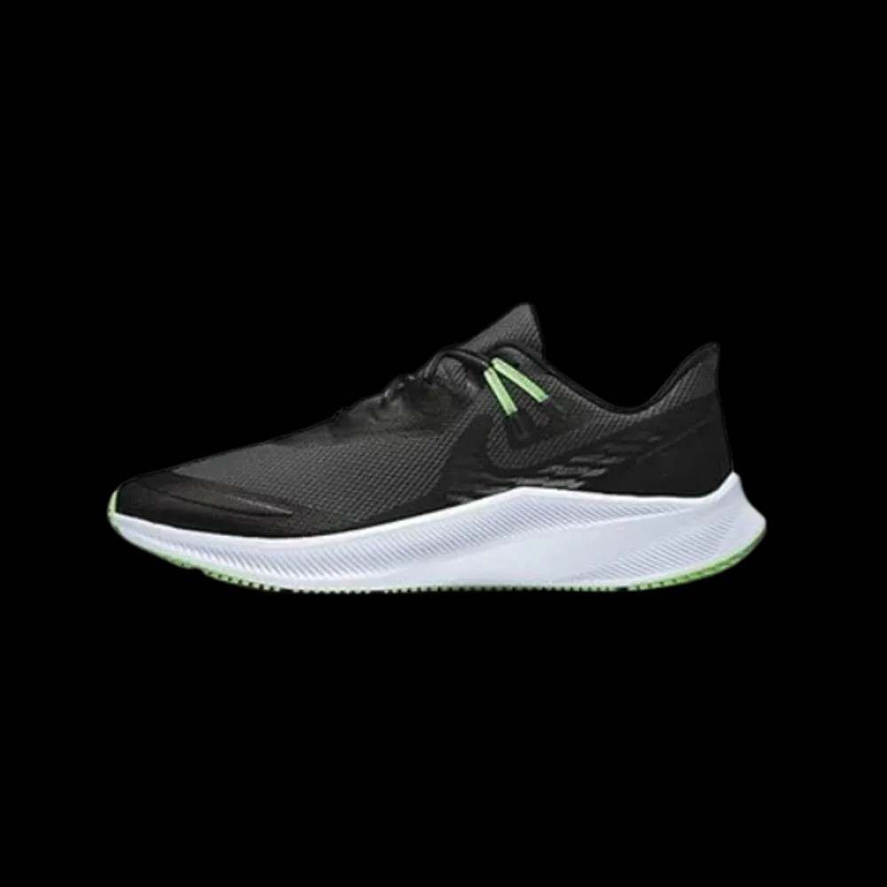 Nike Quest 3 Shield 'Black Poison Green' - HypeFly India View 2