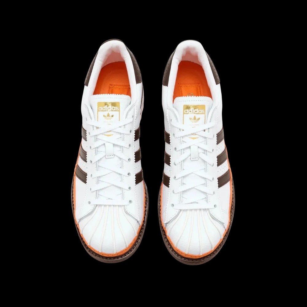 Adidas Originals × Clot Superstar EX Orange B "Coffee" - HypeFly India View 4