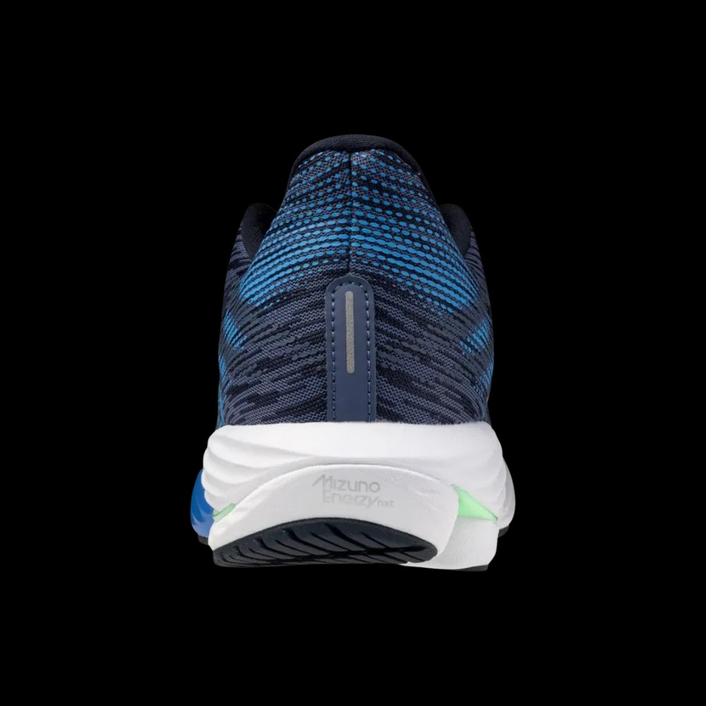 Mizuno Wave Rider 28 Vintage Indigo-Neo Mint - HypeFly India View 4