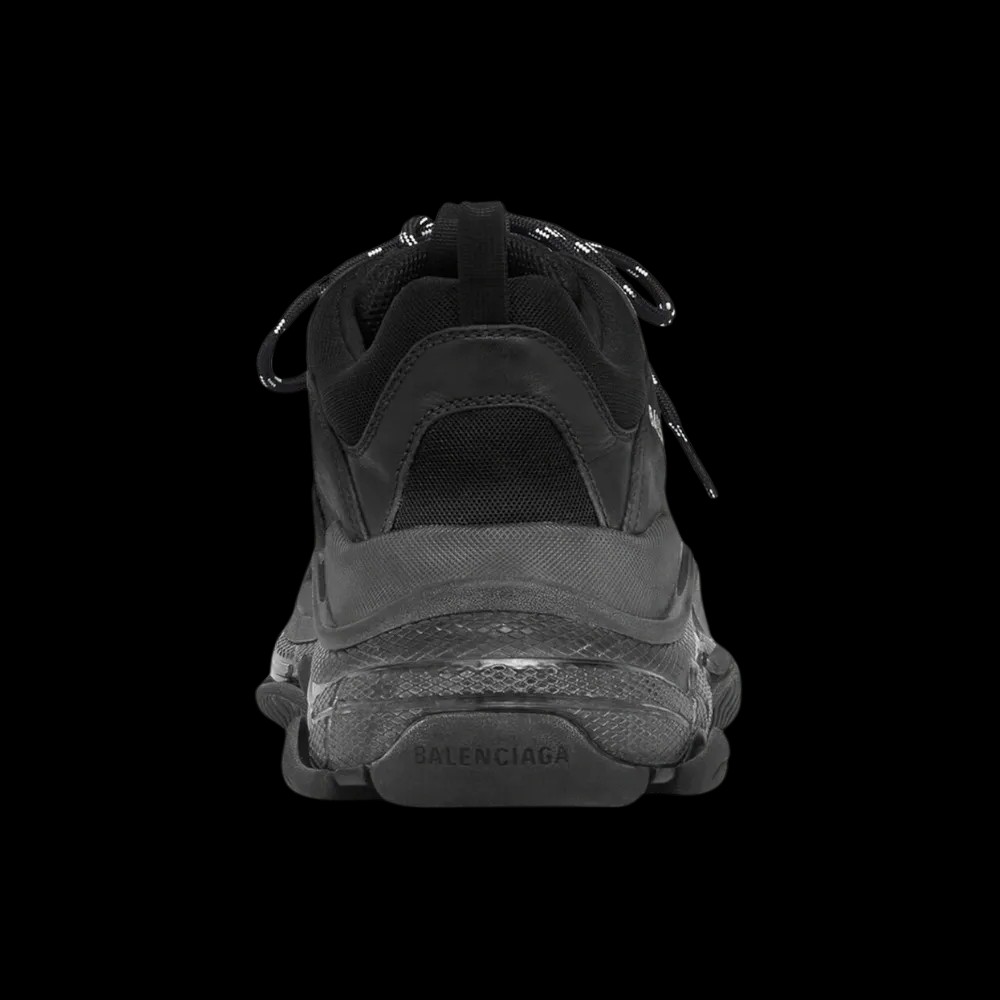 Balenciaga Triple S Clear Sole Sneaker In Black - HypeFly India View 4