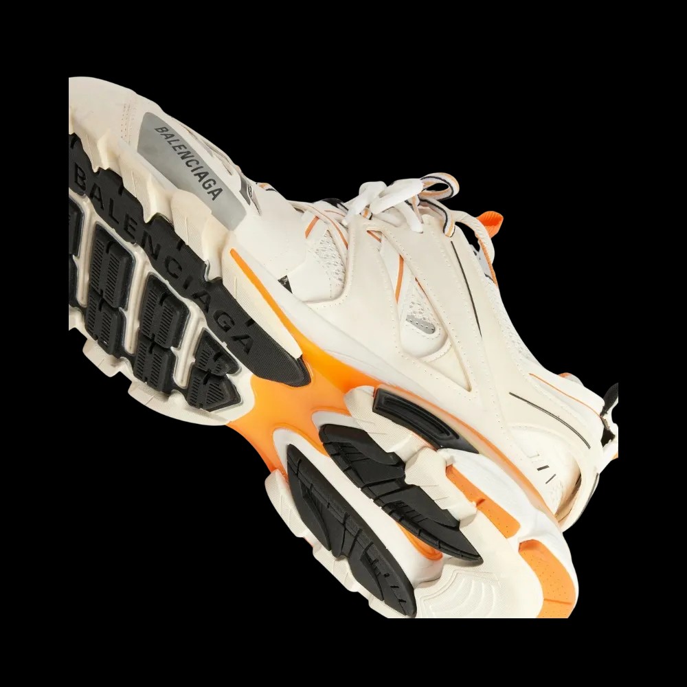 Balenciaga Track Sneaker In 'White Orange' - HypeFly India View 4
