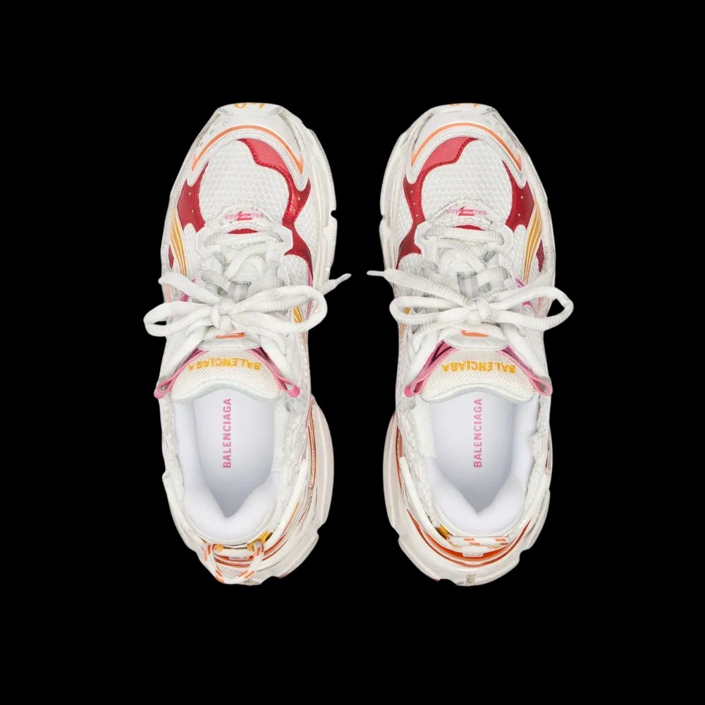 Balenciaga Runner Sneaker In Orange - HypeFly India View 4