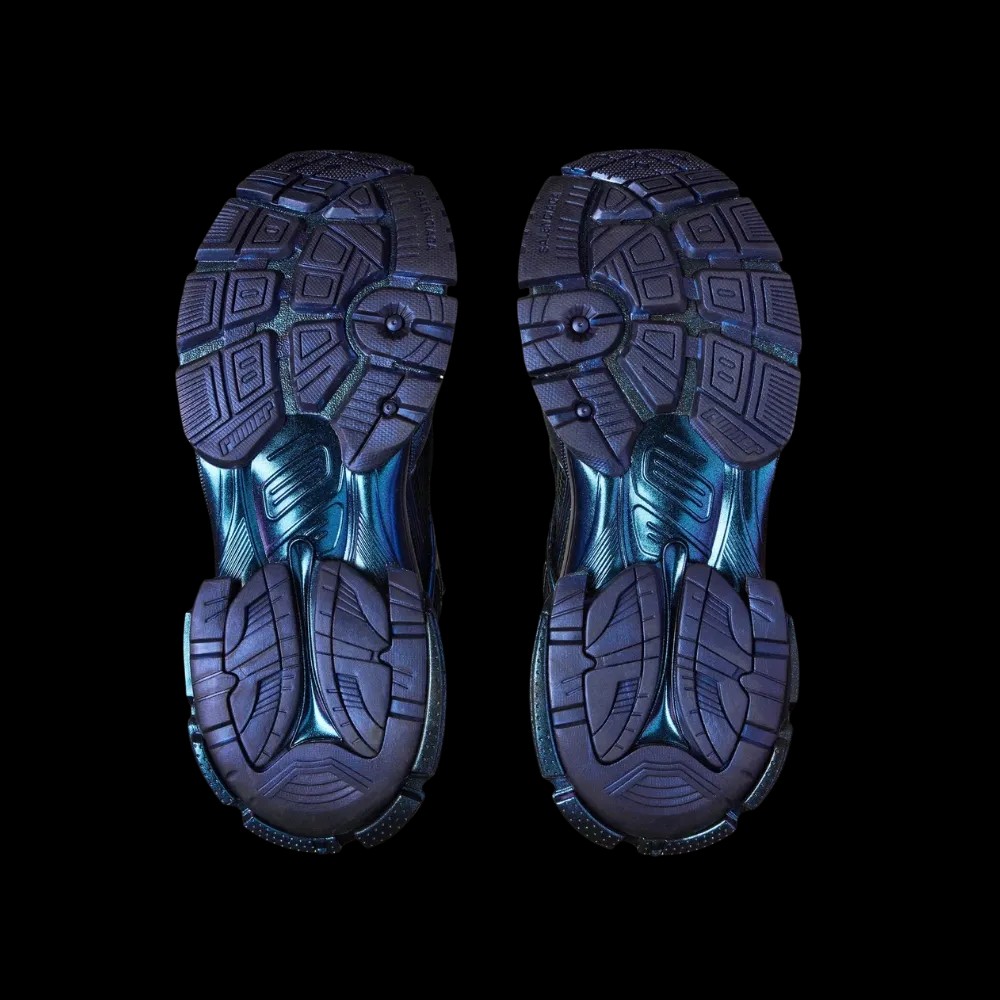 Balenciaga Runner Iridescent Sneaker in Blue - HypeFly India View 5