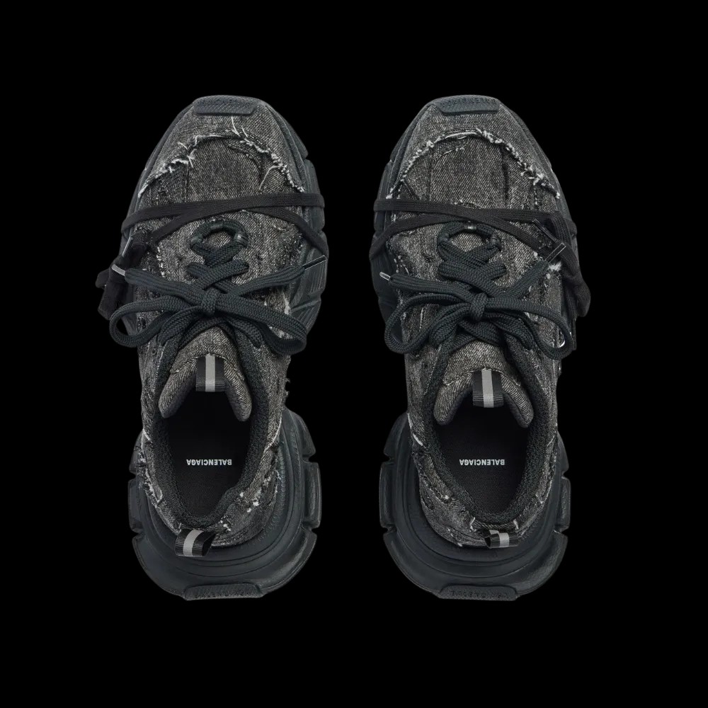 Balenciaga 3XL Sneaker In Black Denim - HypeFly India View 5