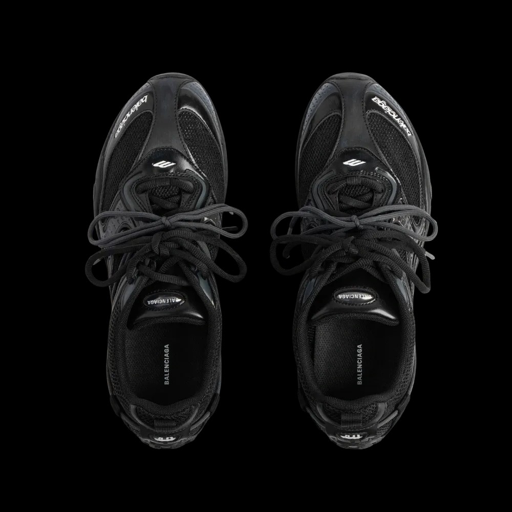 Balenciaga Radar Sneaker In Black - HypeFly India View 2